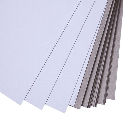 350 gram witte achterzijde duplexplaat gerecycled enkelzijdig gecoat duplex papierplaat