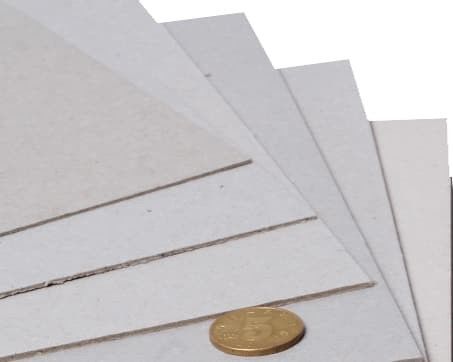 0.9mm-3mm Grijs karton Recycled Wood Pulp Duplex Paper Board