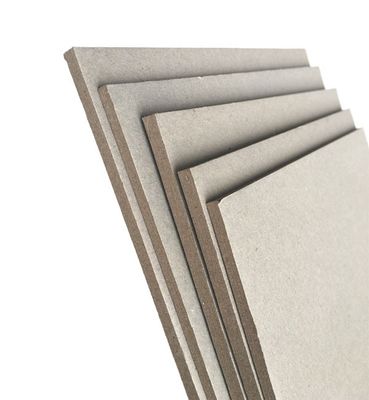 Persoonlijke grootte 0,5-5 mm Dikte Grijzige chip board 200gm-2400gm Hoge stijfheid