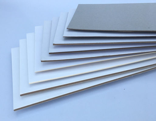 Warm verkrijgen 250gm Export Gecoat karton Karton Papier Gecoat duplex karton Grijzige rug Witte rug