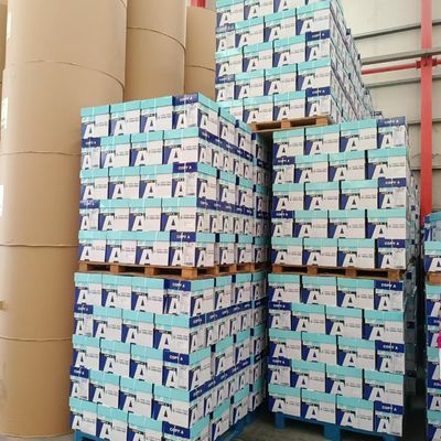 Eco-vriendelijk gerecycleerd ongecoat offsetpapierrol Houtvrij papierplaat 60gm-140gm