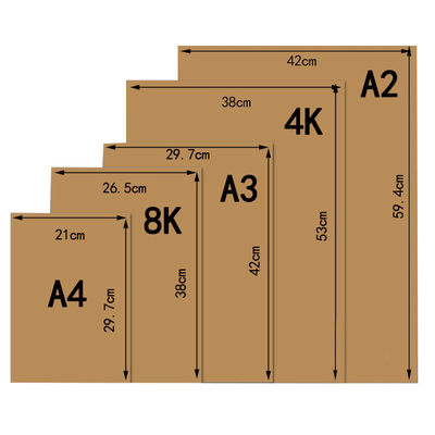 Op maat gemaakt bruin gerecycled kraftpapier 50 gsm 150 gsm kraft liner papierplaten