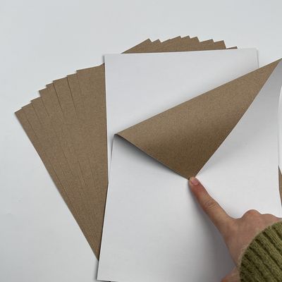 C1S Kraft teruggecoat duplex kartonpapier in plaat of rol