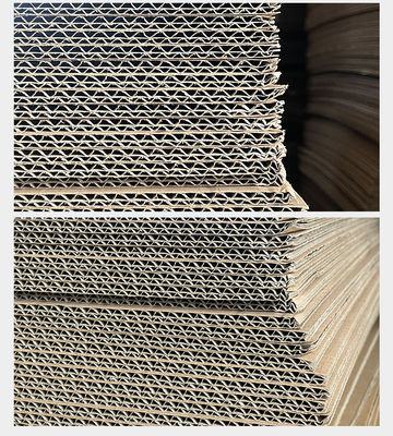 Dubbele dikke gegolfde platen Pads Dubbele wandplaten Bruin
