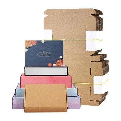 Geaffineerde papierverpakkingsdozen, op maat gemaakt, voor het drukken van luchtvaartuigen, met een enkele of dubbele wand