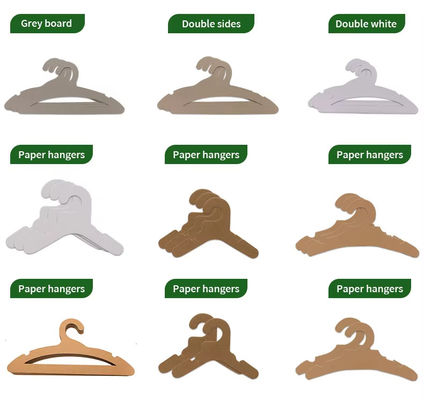 Eco-vriendelijke kartonnen kledinghangers gerecycled kartonnen hangers OEM goedgekeurd