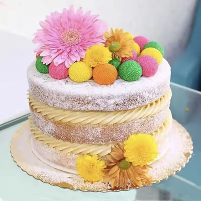 Goud cake board 12 inch food grade rond cake tray voor cake verpakking