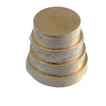 Paper Cake Board Custom Size Recyclebare gouden ronde cake trommel